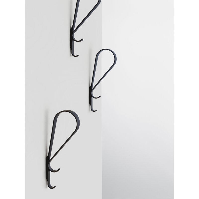 Artek|Coat racks & hangers, Wall hooks|Tupla wall hook, black