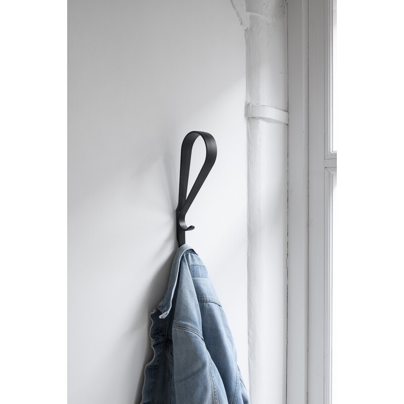 Artek|Coat racks & hangers, Wall hooks|Tupla wall hook, black