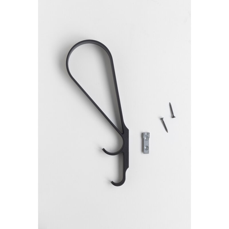 Artek|Coat racks & hangers, Wall hooks|Tupla wall hook, black
