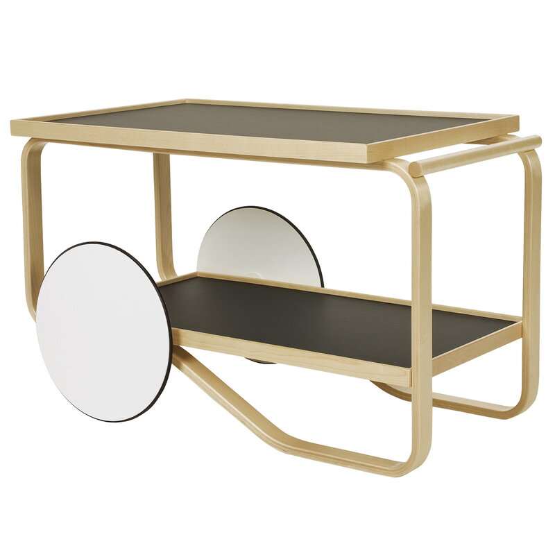 Artek|Kitchen carts & trolleys, Tables|Aalto tea trolley 901, black - birch