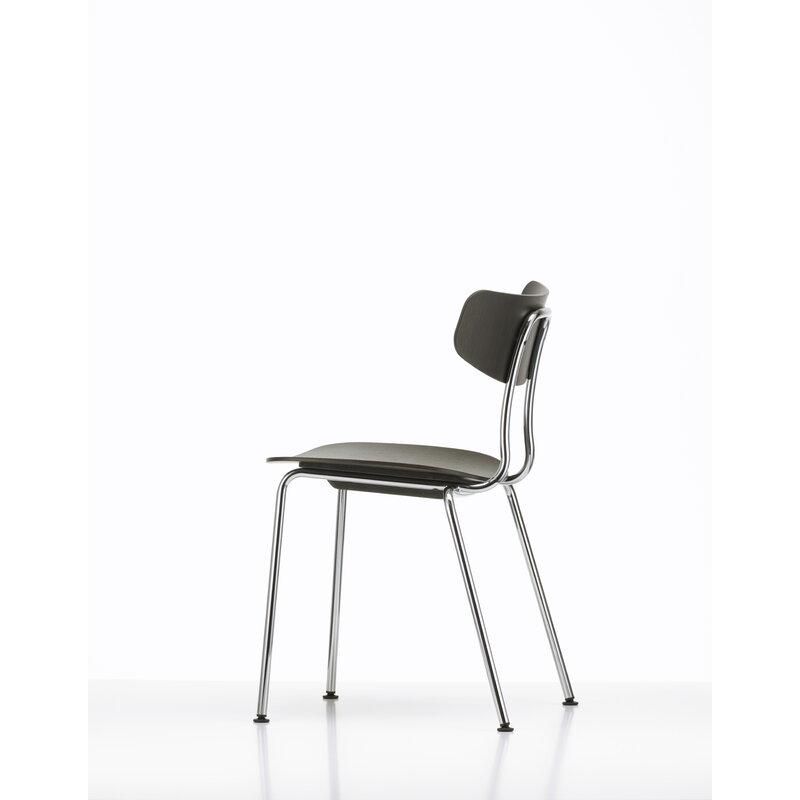 Vitra Moca chair, dark stained oak - chrome | One52 Furniture