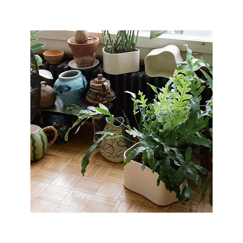 Artek|Indoor gardening, Planters & plant pots|Riihitie plant pot B, small, blue gloss