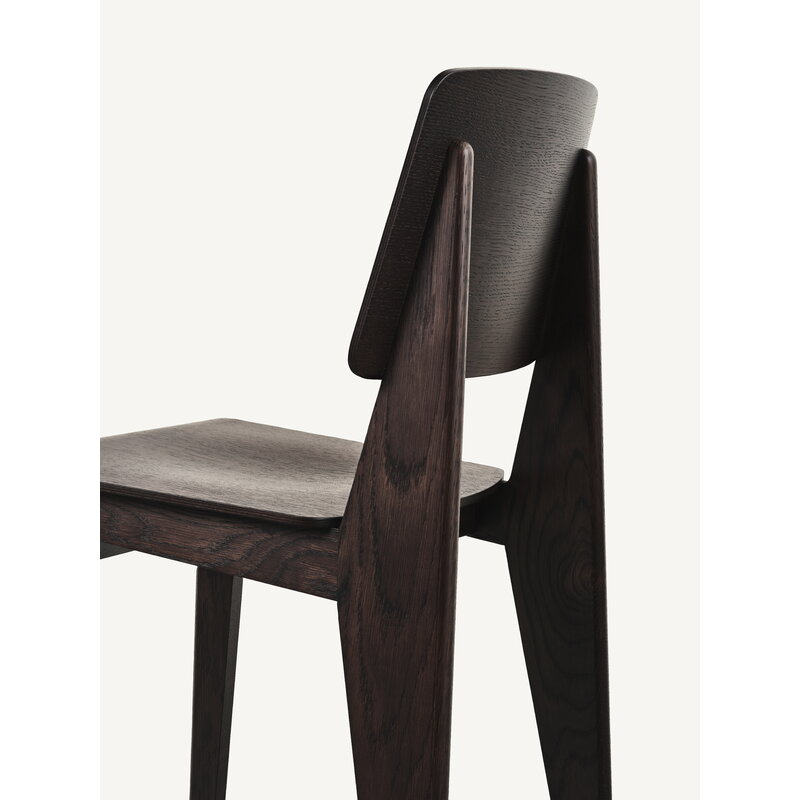 Vitra Chaise Tout Bois chair, dark-stained oak | One52 Furniture