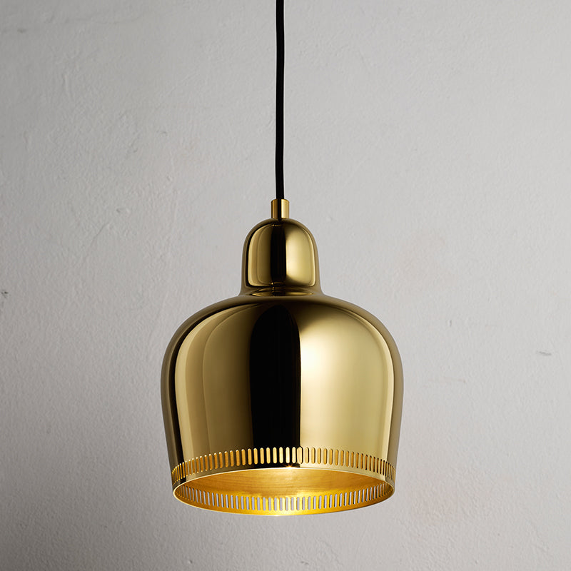 Artek|Ceiling lamps, Pendant lamps|Aalto pendant A330S "Golden Bell Savoy", brass