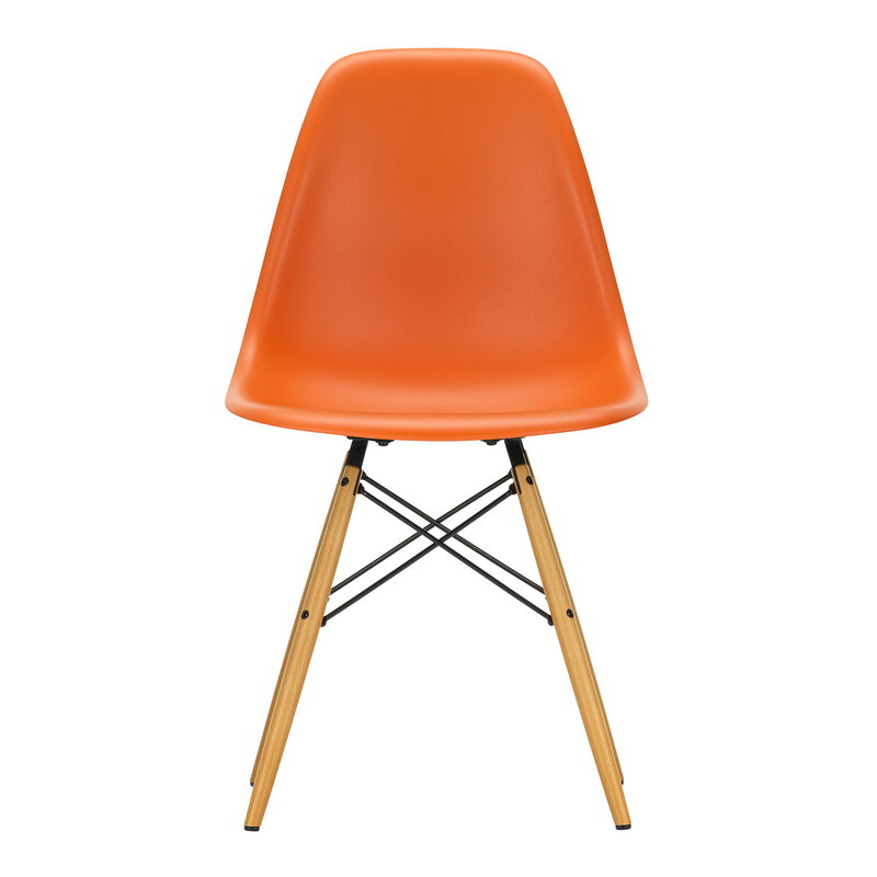 Vitra Eames DSW chair, rusty orange - maple | One52 Furniture