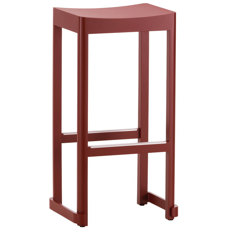 Artek|Bar stools & chairs, Chairs|Atelier bar stool, 75 cm, dark red