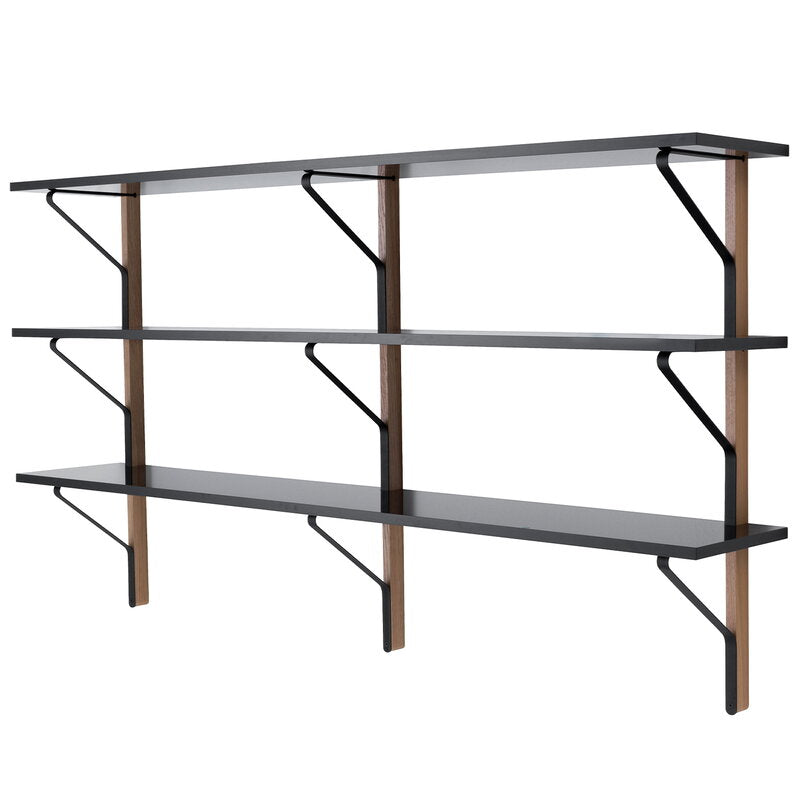 Artek|Shelves, Wall shelves|Kaari wall shelf REB 008, black - oak
