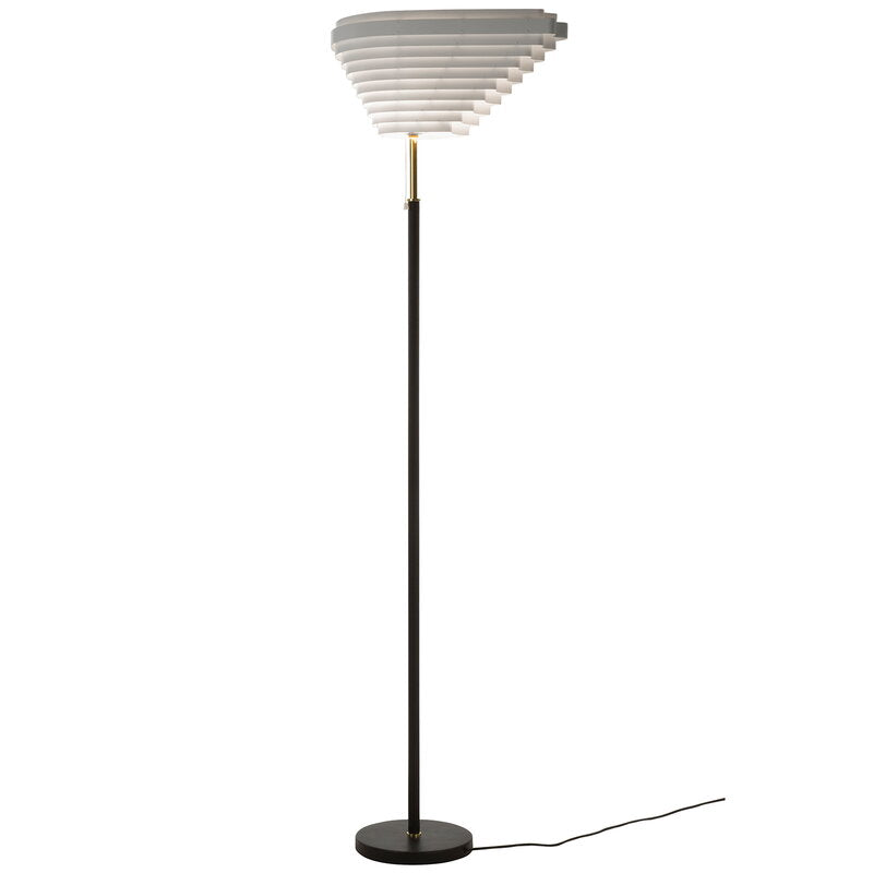 Artek|Floor lamps|Aalto floor lamp A805, polished brass