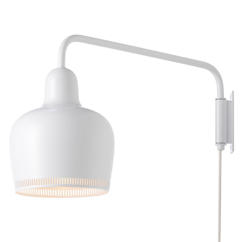 Artek|Wall lamps|Aalto wall lamp A330S "Golden Bell", white