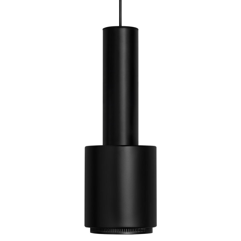 Artek|Ceiling lamps, Pendant lamps|Aalto pendant A110 "Hand Grenade", all black