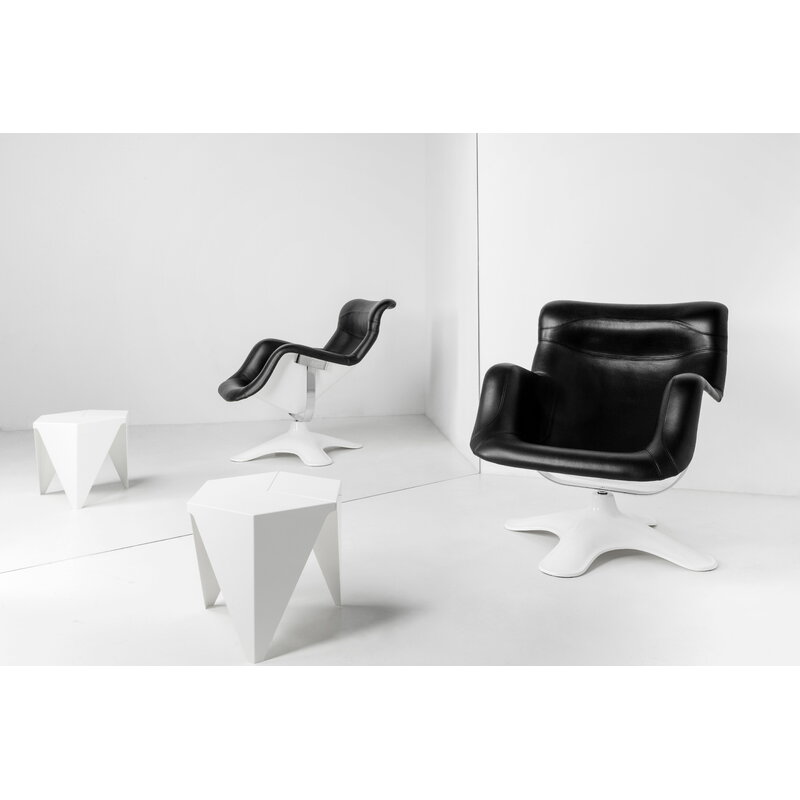 Artek|Armchairs & lounge chairs, Chairs|Karuselli lounge chair, black - white