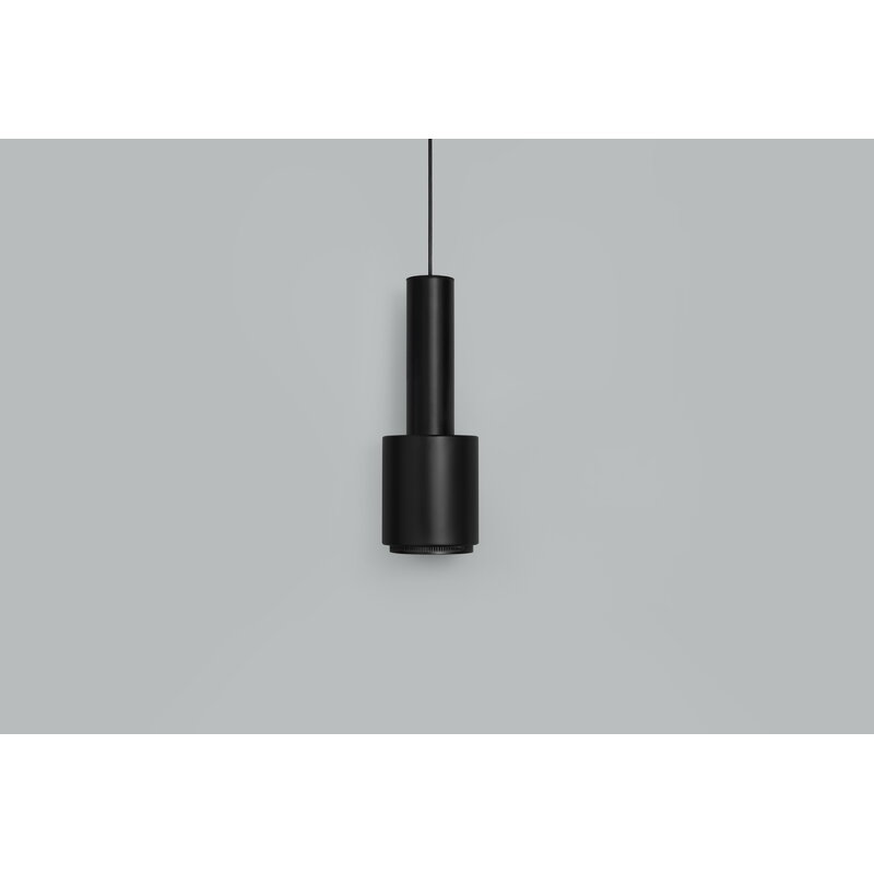 Artek|Ceiling lamps, Pendant lamps|Aalto pendant A110 "Hand Grenade", all black