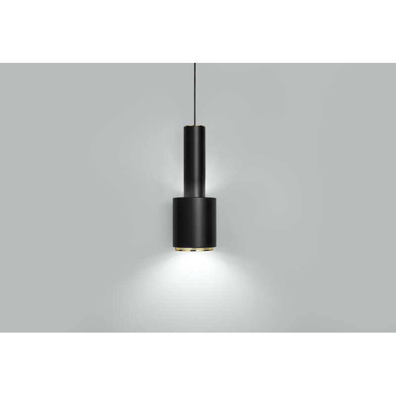 Artek|Ceiling lamps, Pendant lamps|Aalto pendant lamp A110 "Hand Grenade", black