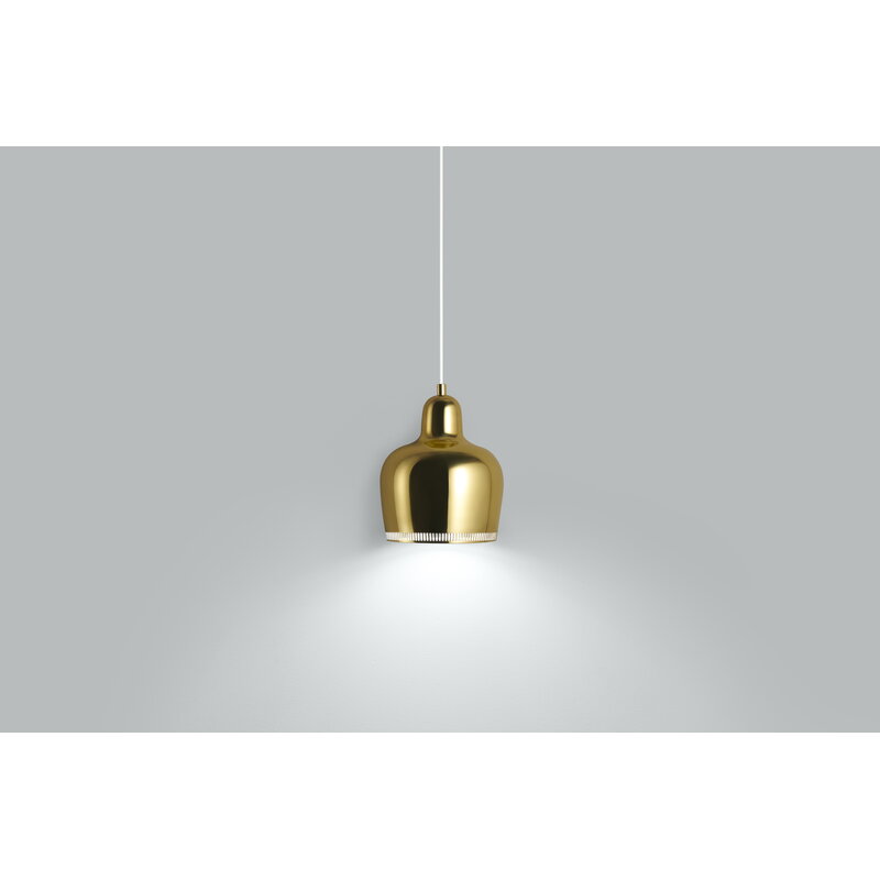 Artek|Ceiling lamps, Pendant lamps|Aalto pendant A330S "Golden Bell", brass