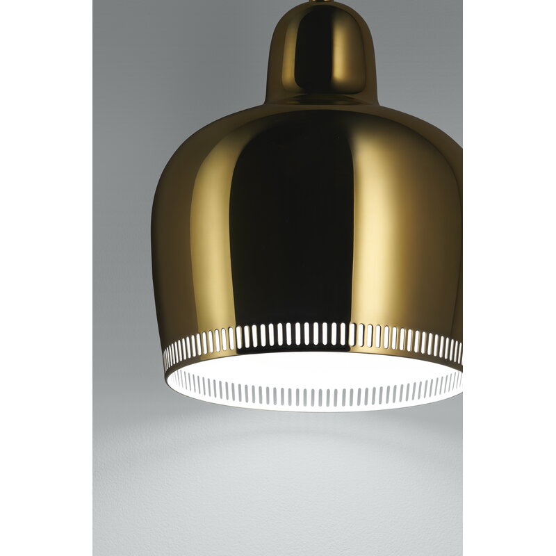 Artek|Ceiling lamps, Pendant lamps|Aalto pendant A330S "Golden Bell", brass