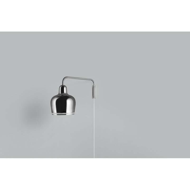 Artek|Wall lamps|Aalto wall lamp A330S "Golden Bell", chrome