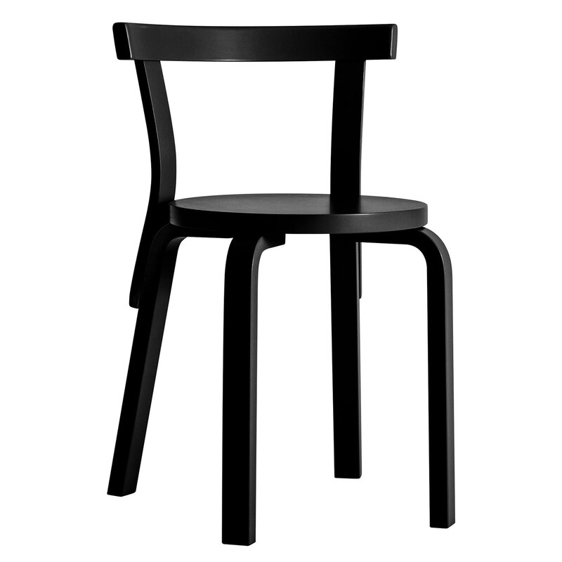Artek|Chairs, Dining chairs|Aalto chair 68, all black