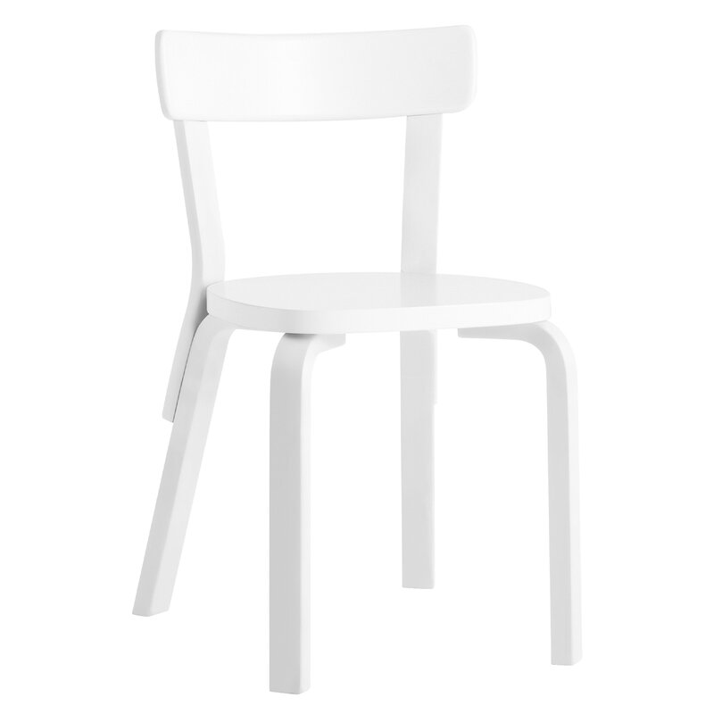 Artek|Chairs, Dining chairs|Aalto chair 69, all white