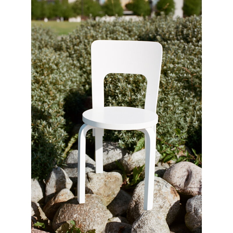Artek|Chairs, Dining chairs|Aalto chair 66, lacquered white