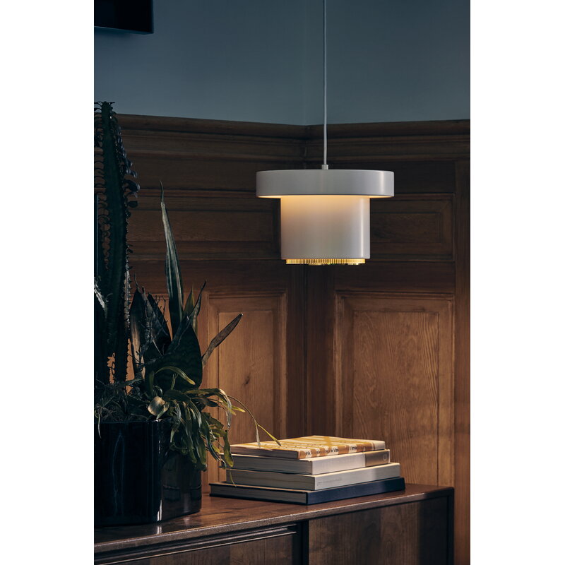 Artek|Ceiling lamps, Pendant lamps|A201 pendant, white - brass