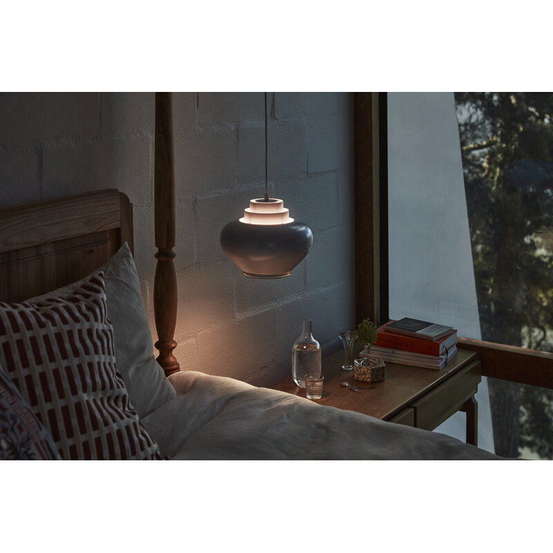 Artek|Ceiling lamps, Pendant lamps|Aalto pendant lamp A333, white - brass