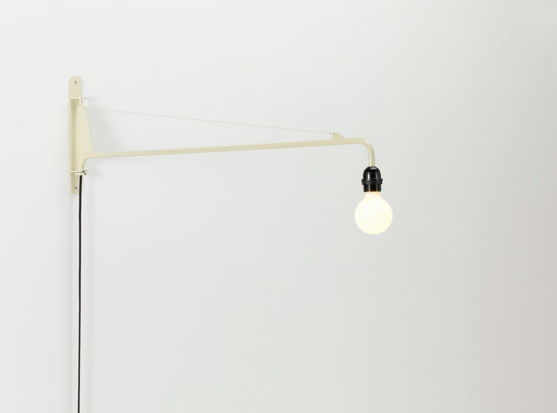 Vitra Petite Potence wall lamp, Prouvé Blanc Colombe | One52 Furniture