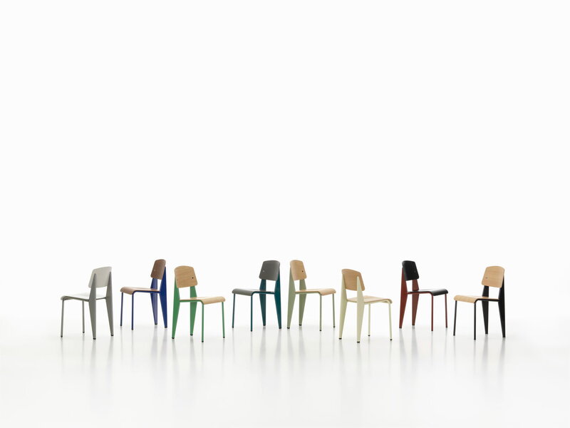 Vitra Standard SP chair, Prouvé Bleu Dynastie - deep black | One52 Furniture