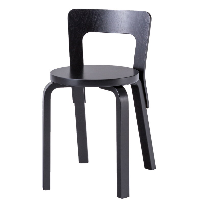 Artek|Chairs, Dining chairs|Aalto chair 65, all black