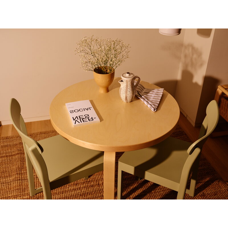 Artek|Dining tables, Tables|Aalto table 90B, birch - black