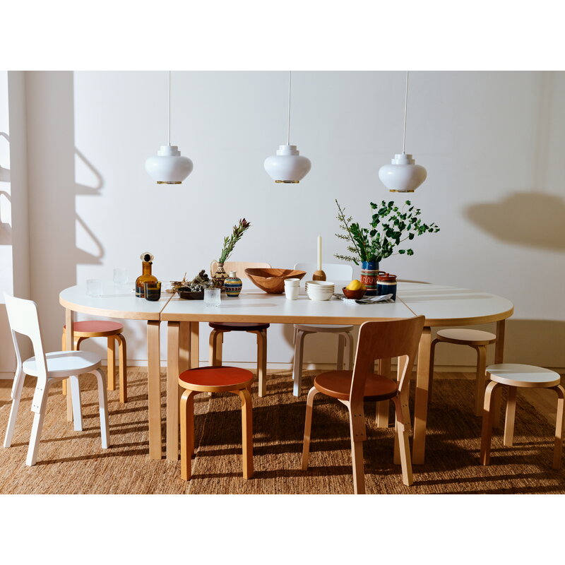 Artek|Chairs, Dining chairs|Aalto chair 66, lacquered white