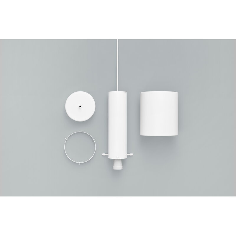 Artek|Ceiling lamps, Pendant lamps|Aalto pendant A110 "Hand Grenade", all white