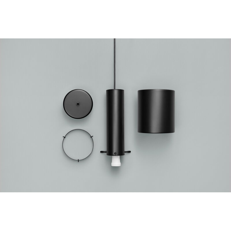 Artek|Ceiling lamps, Pendant lamps|Aalto pendant A110 "Hand Grenade", all black
