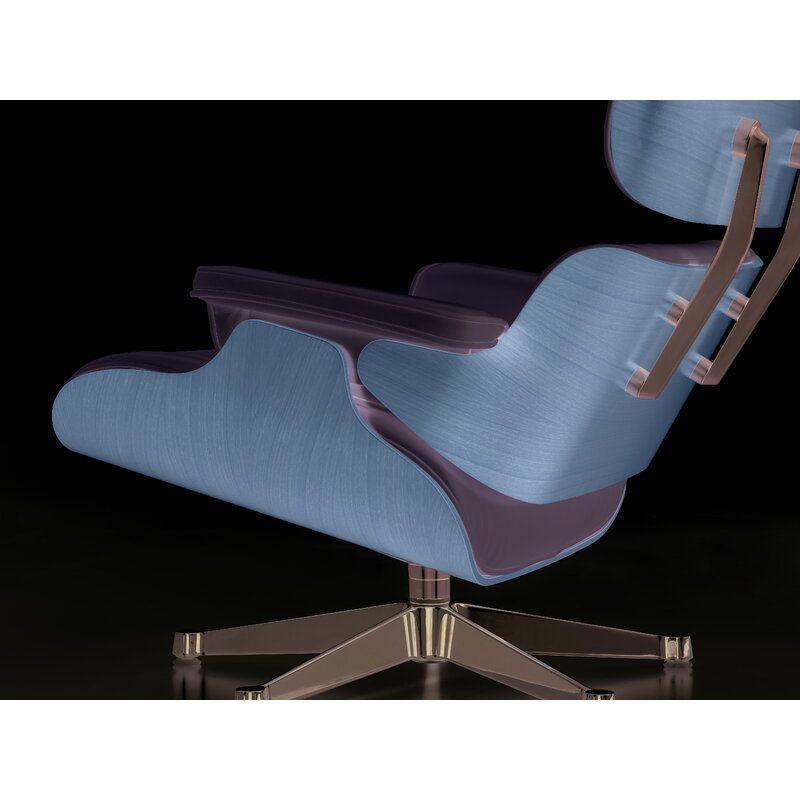 Vitra Eames Lounge Chair&Ottoman, classic size, white walnut - white | One52 Furniture