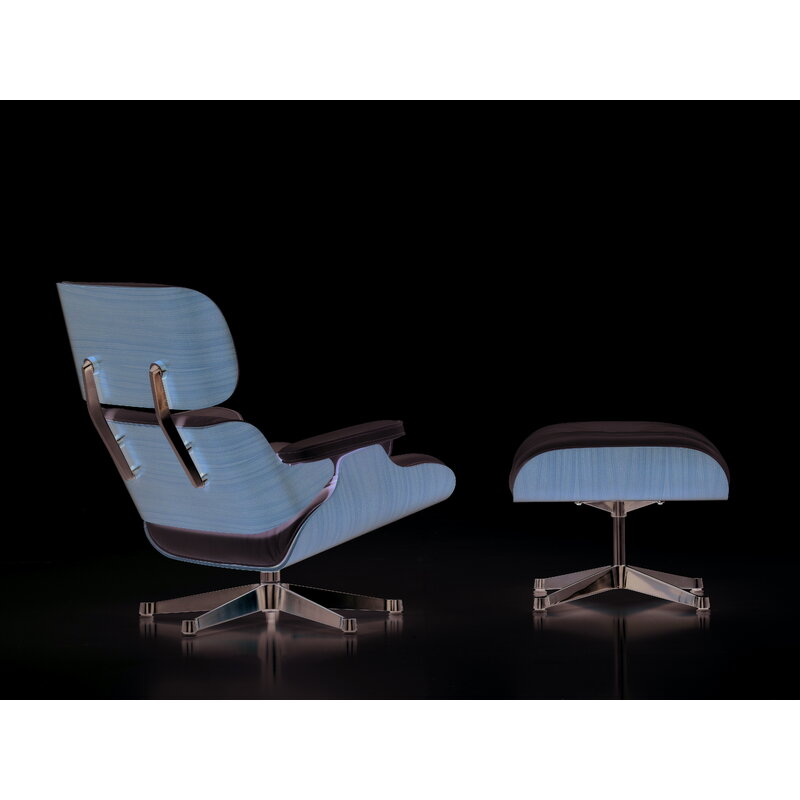 Vitra Eames Lounge Chair&Ottoman, classic size, white walnut - white | One52 Furniture