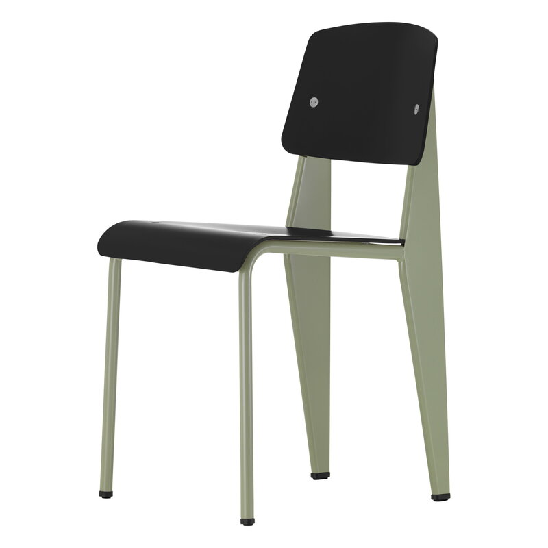 Vitra Standard SP chair, Prouvé Gris Vermeer - deep black | One52 Furniture