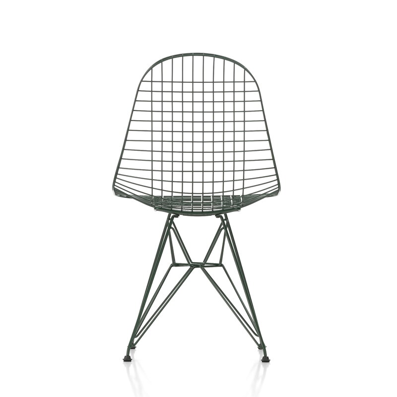 Vitra Wire Chair DKR, dark green | One52 Furniture