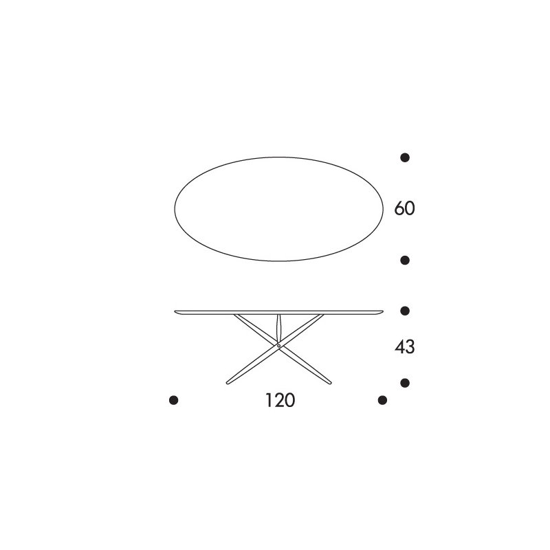 Artek|Coffee tables, Tables|Ovalette table, walnut