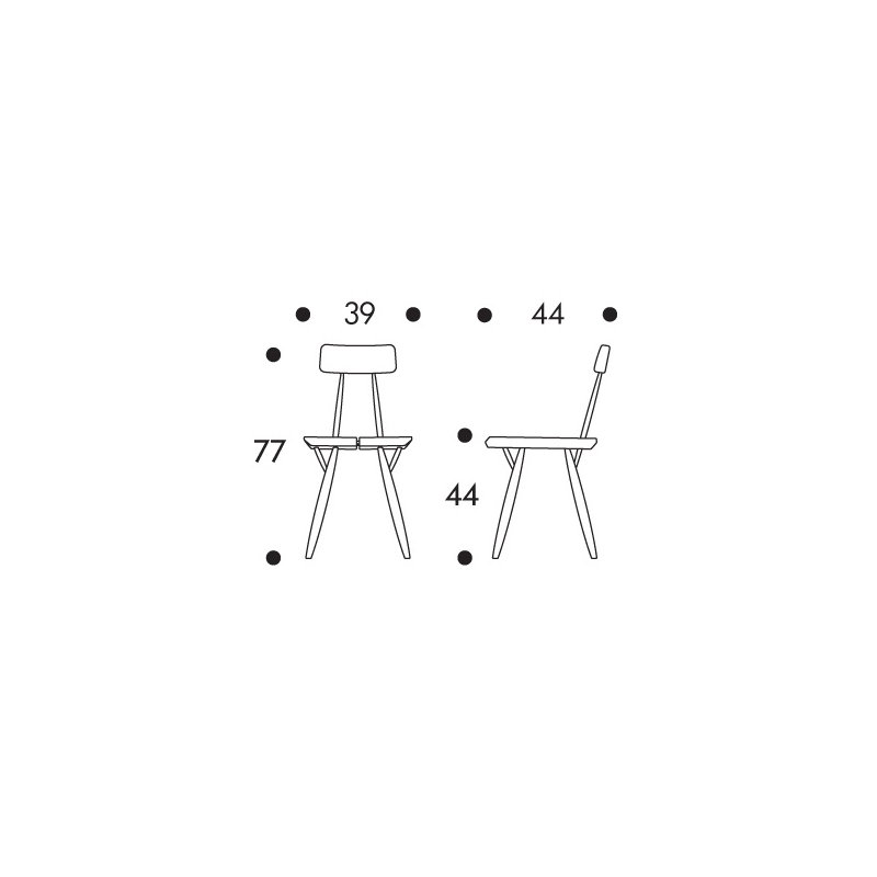 Artek|Chairs, Dining chairs|Pirkka chair, brown - black