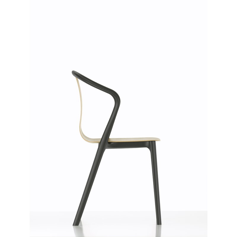 Vitra Belleville armchair, oak - black | One52 Furniture