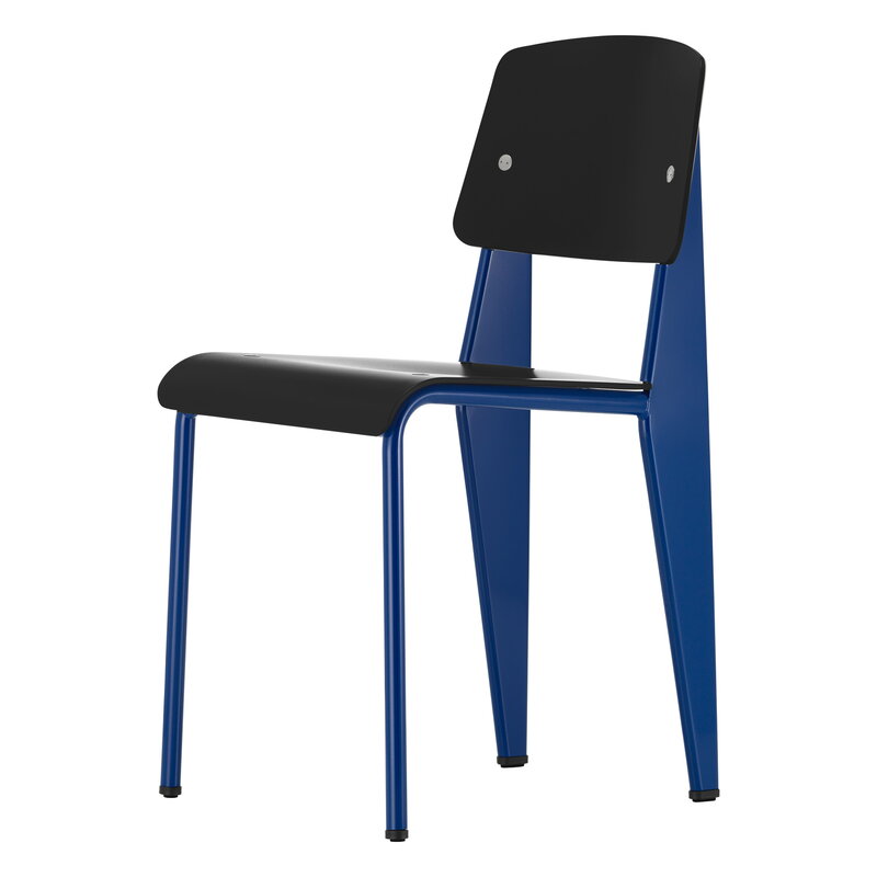Vitra Standard SP chair, Prouvé Bleu Marcoule - deep black | One52 Furniture