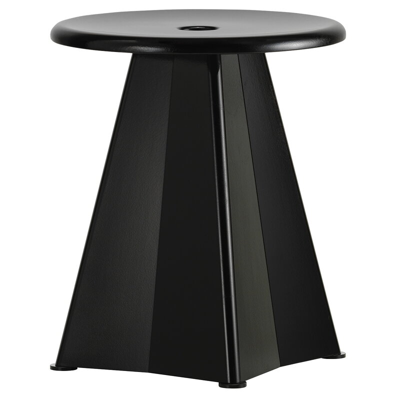 Vitra Tabouret Métallique stool, deep black | One52 Furniture