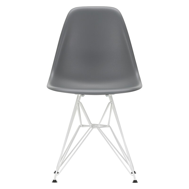 Vitra Eames DSR chair, granite grey - white | One52 Furniture