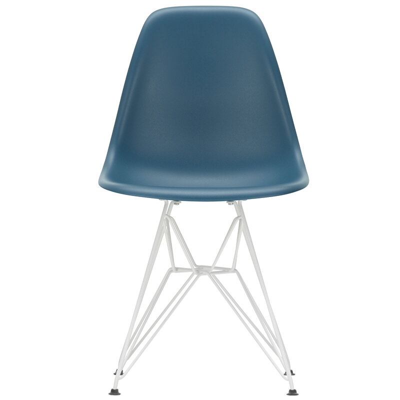 Vitra Eames DSR chair, sea blue - white | One52 Furniture