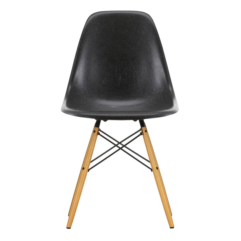 Vitra Eames DSW Fiberglass Chair, elephant hide grey - maple | One52 Furniture