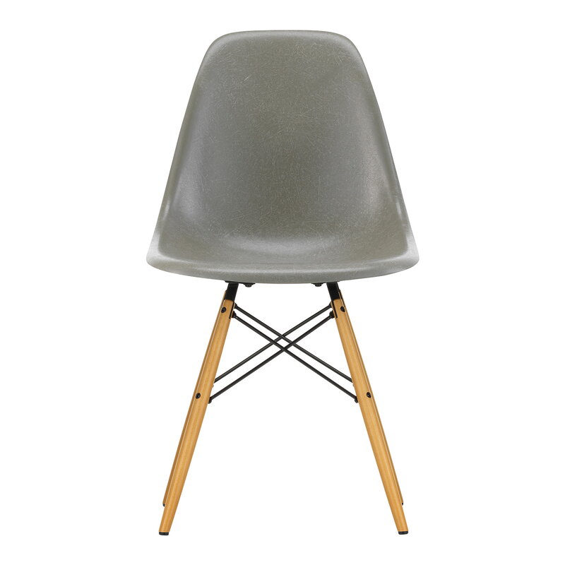 Vitra Eames DSW Fiberglass Chair, raw umber - maple | One52 Furniture