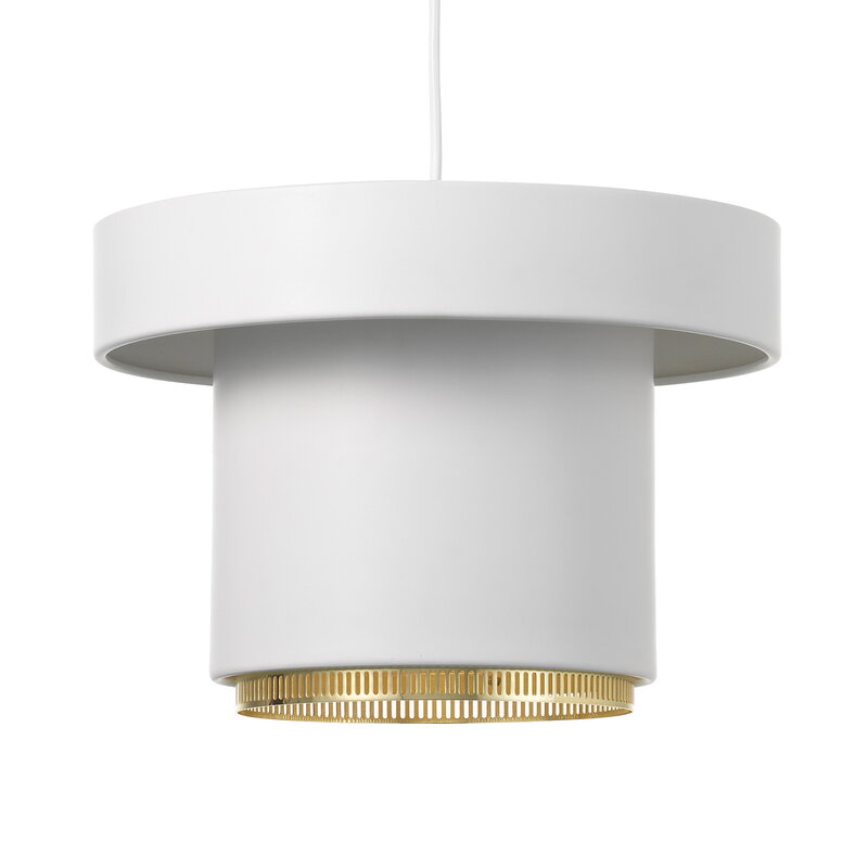 Artek|Ceiling lamps, Pendant lamps|A201 pendant, white - brass