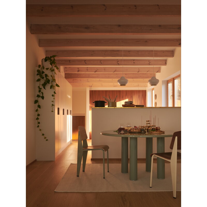 Vitra Standard chair, Prouvé Gris Vermeer - oak | One52 Furniture