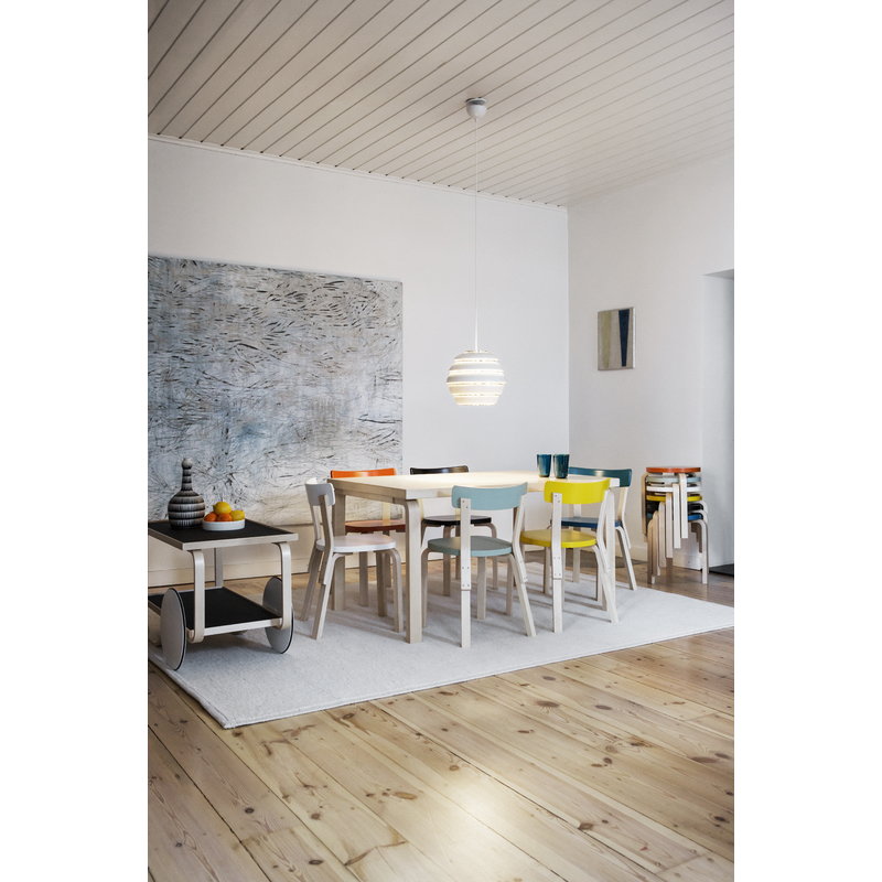 Artek|Chairs, Stools|Aalto stool 60, yellow - birch
