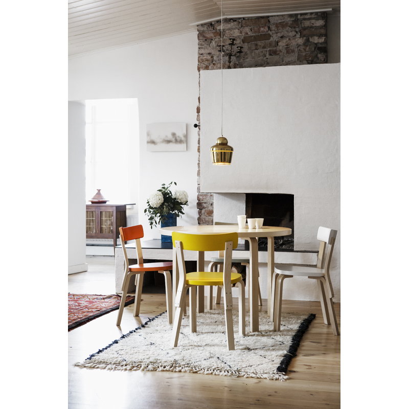 Artek|Chairs, Dining chairs|Aalto chair 69, yellow