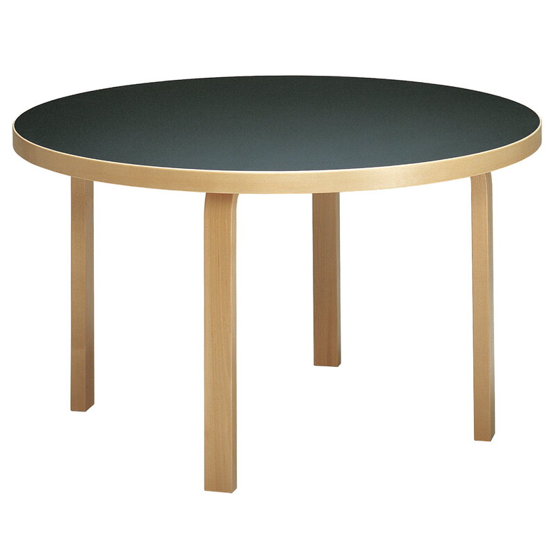 Artek|Dining tables, Tables|Aalto table 91, birch - black